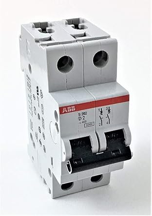 Abb S202 D2 Miniature Circuit Breaker 480y 277 Vac 2 A 6 Ka Interrupt 2 Poles Amazon Com Industrial Scientific