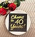 40th Birthday Decorations Party Supplies Cocktail Napkins Black 50 Pack,5