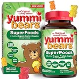 Yummi Bears Wholefood and Antioxidants Supplement for Kids, 90 Gummy Bears