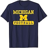 Michigan Wolverines Football Navy Officially Licensed T-Shirt