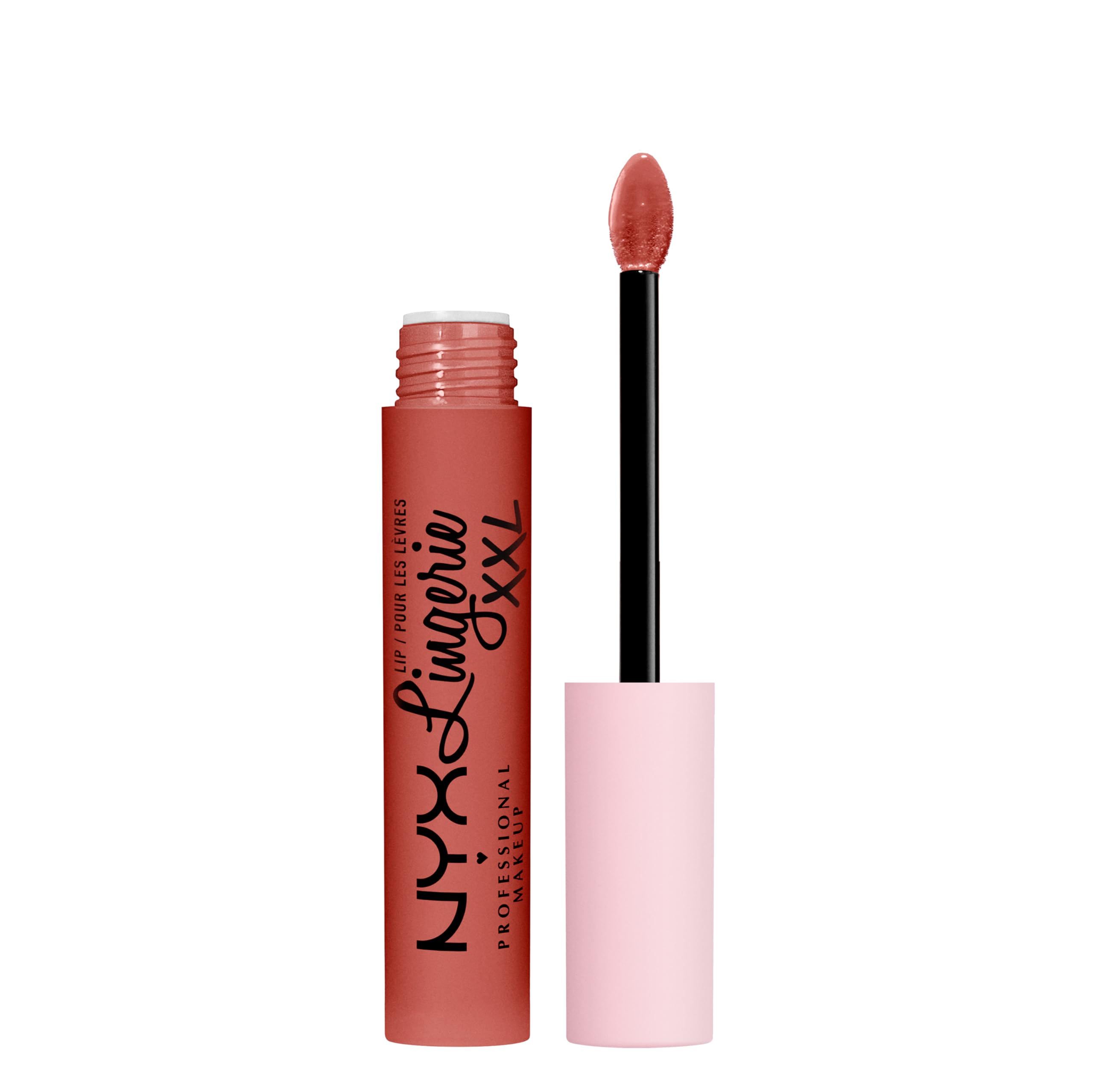 NYX Professional Makeup Lip Lingerie XXL, Long Lasting Matte Liquid Lipstick, Vegan Formula*, Peach Flirt — image 1