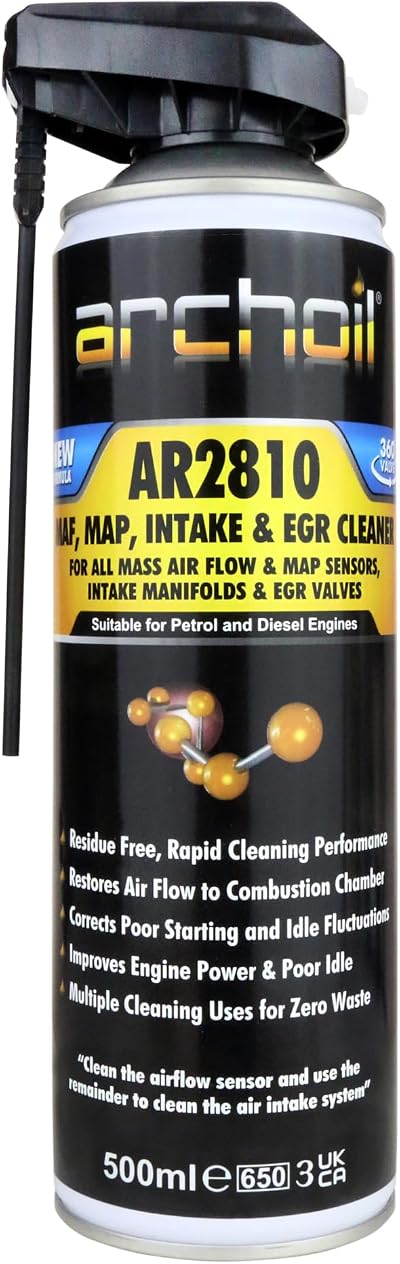 Archoil AR2810 MAF Cleaner, 500ml, Residue Free, Multi Action Nozzle