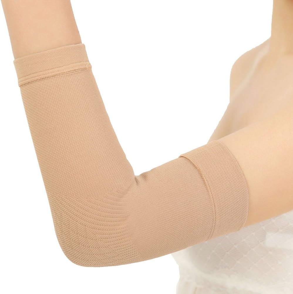Spotbrace Medical Arm Elbow Brace Sleeve, Thin Elastic Compression Elbow Support Wrap for Women Arthritis, Golfers, Tennis, Badminton, Pain Relief Sprain, Muscle Injury, Tendonitis 1 Pair-Run Small
