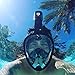 Youandme Snorkel Mask 180° Panoramic Full Face Design, Go Pro Compatible Snorkeling Mask with Anti-Fog and Anti-Leak Technology, See More water world Larger Viewing Area - L/XL