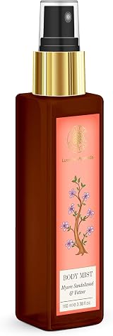 Forest Essentials Sandalwood Vetiver Body Mist 100ml Fresh Scent view 2