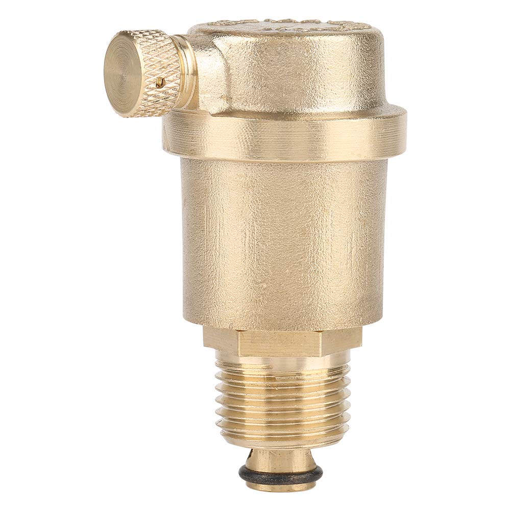 Akozon Air Release Valve, Automatic Air Valve, DN15 G1/2 Brass Automatic Air Vent Valve for Solar Water Heater Pressure Relief