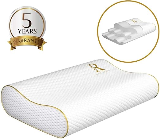 Amazon Com Royal Therapy Memory Foam Pillow Neck Pillow Bamboo