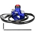 RUTU CNC Universal Motorcycle Engine Stop Start Kill Switch Button with Mounting Backplate for KLX450 KLX250 KLX110 CR125 CRF250 CRF450 XR250 ATV,Dirt Pit Bike,Scooter,Quad - Blue