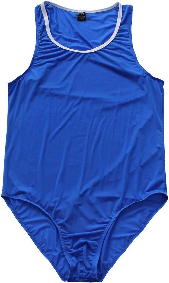Yeahdor Mens Sleeveless Tank Leotard High Cut Thong Bodysuit Stretchy