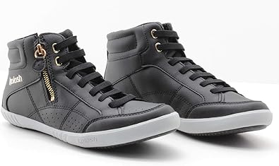 tênis cano alto kolosh zíper lateral feminino