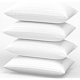 Favocama Pillows Standard Size Set of 4 Hotel Collection Bed Pillow for Sleeping Pillows 4 Pack for Back, Stomach or Side Sleepers Soft and Supportive Washable Pillows for Bedroom