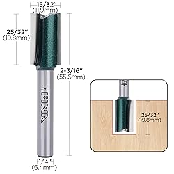 MNA 15/32" (Dia.) Double Flute Straight Bit with
