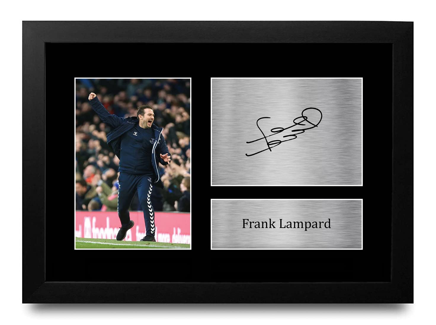 HWC Trading FR A4 Frank Lampard Everton Gifts Printed Signed Autograph Picture for Football Fans and Supporters - A4 Framed