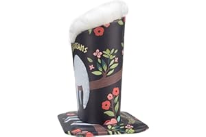 PG6 Plush Fluffy Lined Anti-scratch Eyeglasses Holder Protective Glasses Stand Case