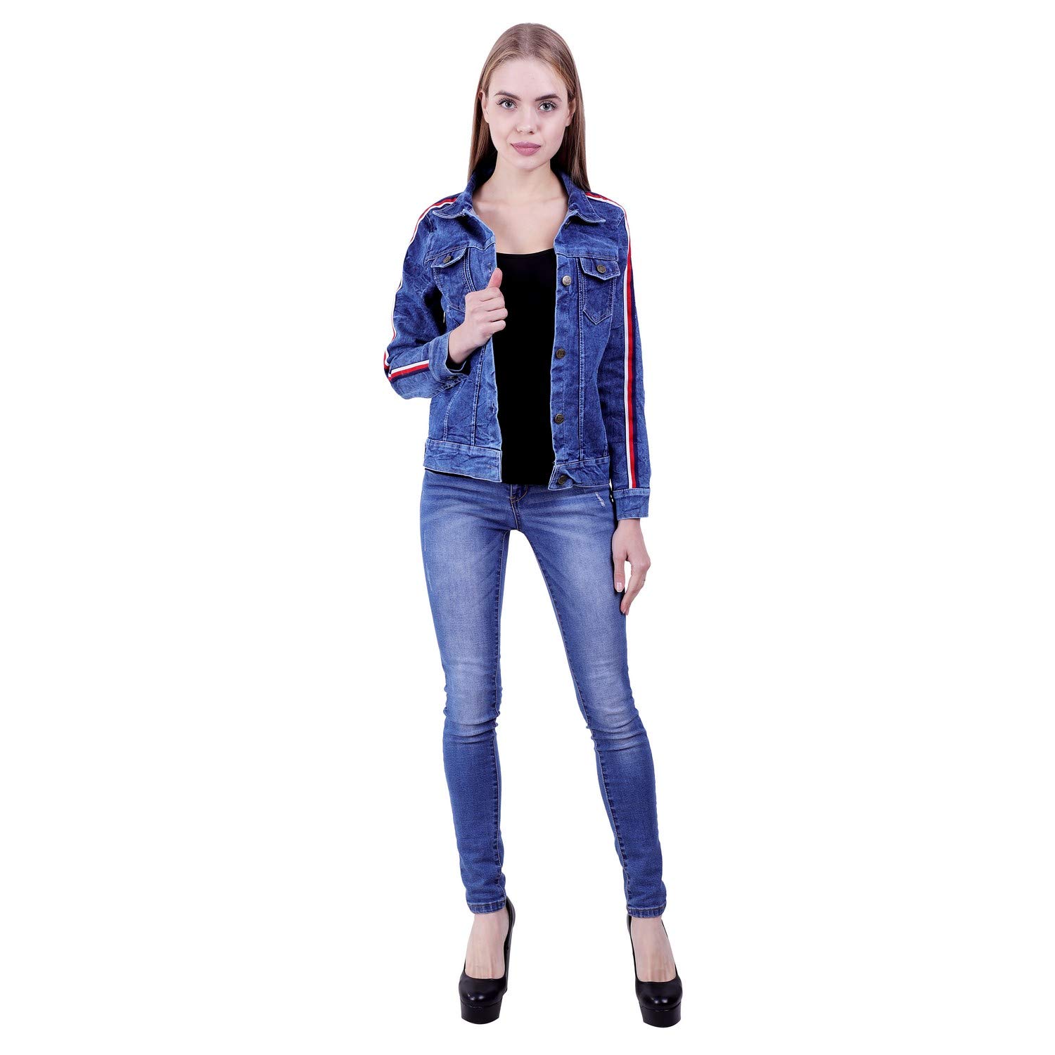 meer india garments denim jacket for women