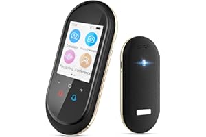 RODXEGU Language Translator Device Two-Way Instant Translator Device 106 Languages Support Voice & Text & Offline & Photo Translation High Accuracy Voice Translator Device for Travel Learning Business