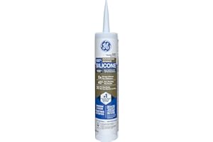 GE Advanced Silicone Window & Door Sealant, Clear, 298 ml Cartridge, Pack of 1