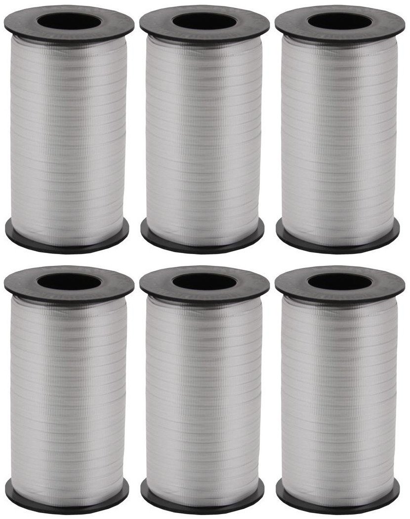 Splendorette Crimped Curling Ribbon .1875"X500yd-Silver