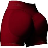 Rugkey High-Waist Yoga Shorts for Women: 4.5" Scrunch Butt Tummy Control Workout Shorts - Seamless Booty Squat Proof for Gym