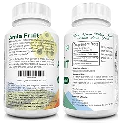 AMLA Capsules. 1000mg per Serving, 120 Veg