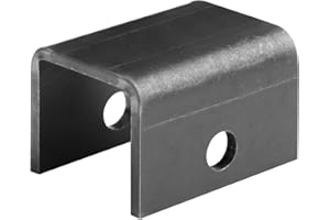 MOUNTAIN_ARK 4 Pack Front/Center/Rear Universal Trailer Leaf Spring Hanger fit 1-3/4" Wide Double Eye Springs, 2" Tall, 3/16" Steel