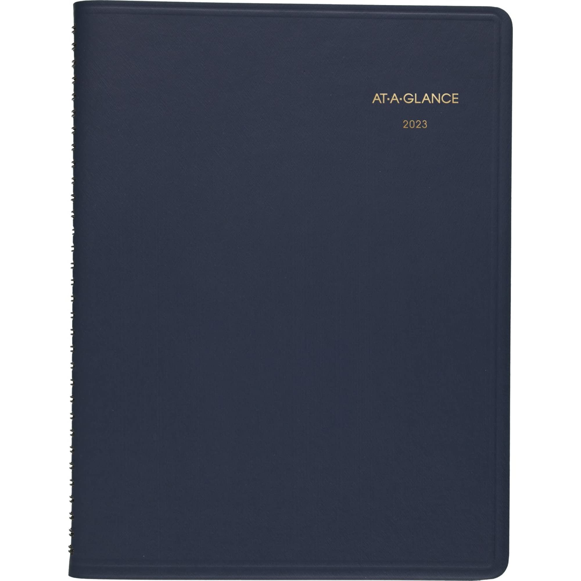 At-A-Glance 2023 Weekly Planner, Quarter-Hourly Appointment Book, 8-1/4" x 11", Large, Navy (7095020), 709502023