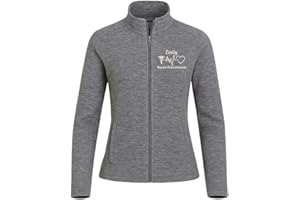 Custom Digi Stripe Fleece Jacket, Embroidered Nurse Workwear, Women Men Zip Up Outerwear, Medical Gift Apparel 1