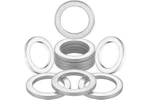 AOIT 10 Pcs Aluminum Oil Drain Plug Gasket Crush Washers Seal for Mazda, Replacement for The Part # 9956-41-400, Used for Oil Change