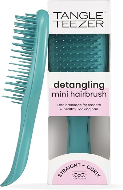 Tangle Teezer Mini Ultimate Detangler Teal - For Wet & Dry Hair