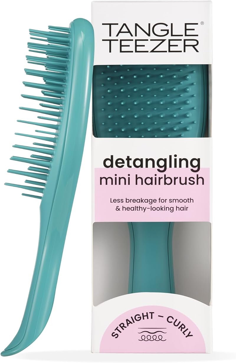 Tangle Teezer Mini Ultimate Detangler Teal - For Wet & Dry Hair