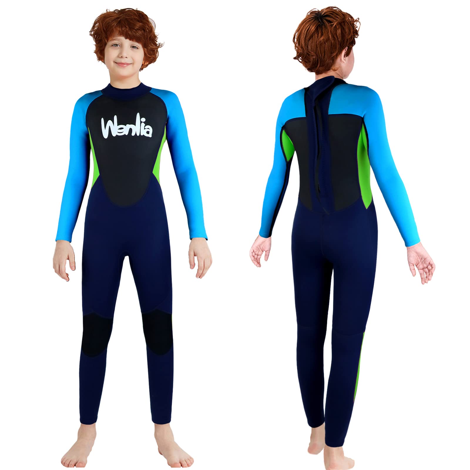 Summshall Kids Wetsuit, 2mm Neoprene Youth Thermal Swimsuit Keep Warm UPF50+ Full Length Wet Suits for Boys Girls Spearfishing,Snorkeling,Surfing, Swimming, Diving