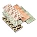 125 PCS Paper Straws JIANFA-Food Grade Rose Gold Foil striped pattern Paper Straw Biodegradable Straw for Birthdays,Christmas, Weddings, Baby Showers, Celebrations and Parties
