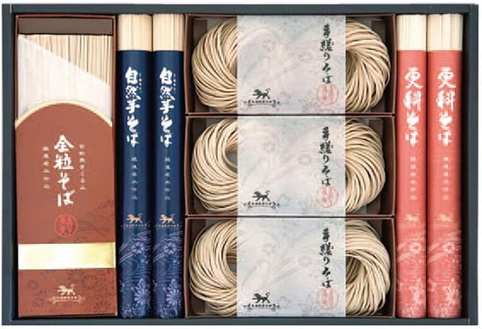 Amazon お歳暮 そば 蕎麦 人気商品 ラッピング済 自然芋そば 蕎麦食べ比べ Usj30n 全国うまいもん便 そば 通販