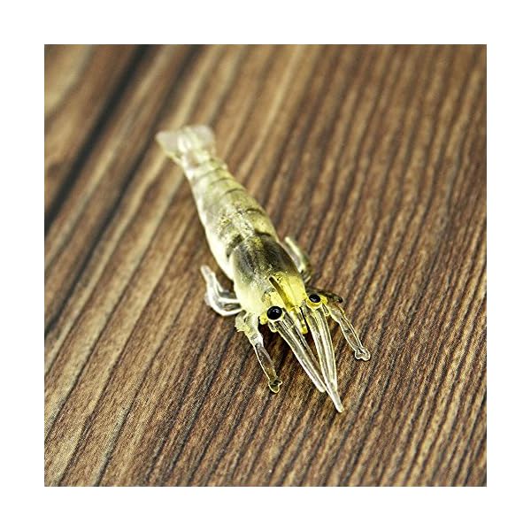 Dimart-5-pcs-Simulation-Soft-Silicone-Prawn-Shrimp-Fishing-Tackle-Lure-Baits-Gear-Beige