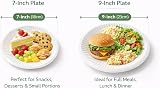 1ABOVE 7-Inch Disposable Paper Plates 100 Pack White 18 cm view 8
