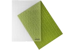 BIRABIRA Bira Craft 5" x 7" Embossing Folder, Assorted Designs. (Wall Texture)