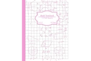 1/2 Inch Squares Graph Paper Notebook: Graph Paper Notebook for Math and Science Students, Grid Paper Notebook for Kids, 120 