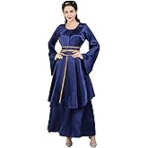 Zhitunemi Medieval Costume Women Dresses: Womens Halloween Costumes 2025 Dress - Renaissance Festivals Fairs & Theme Parties