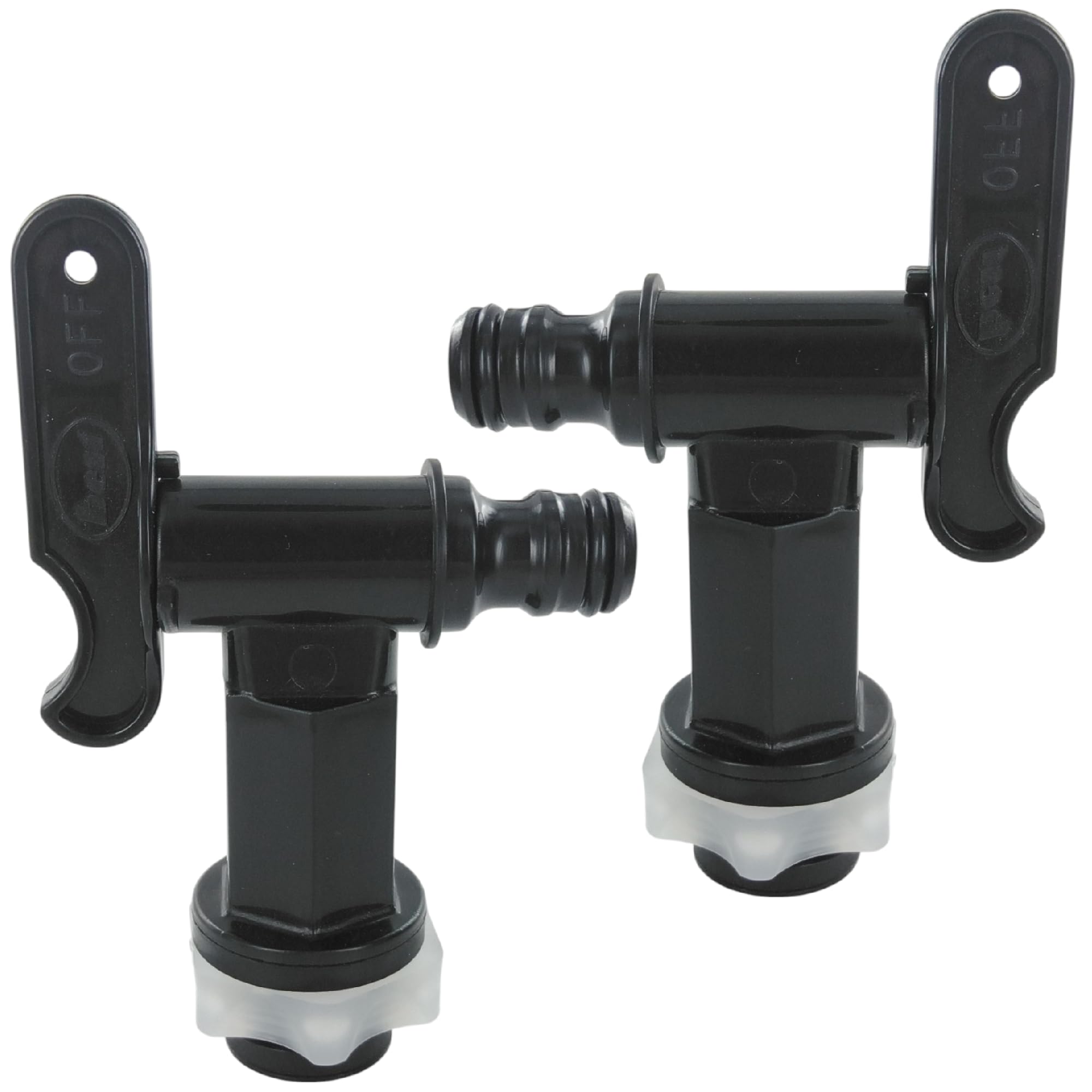 Merriway® BH00133 (2 Pcs) Water Butt Rain Water Collection Barrel Tap with Nut - Pack of 2 Pieces
