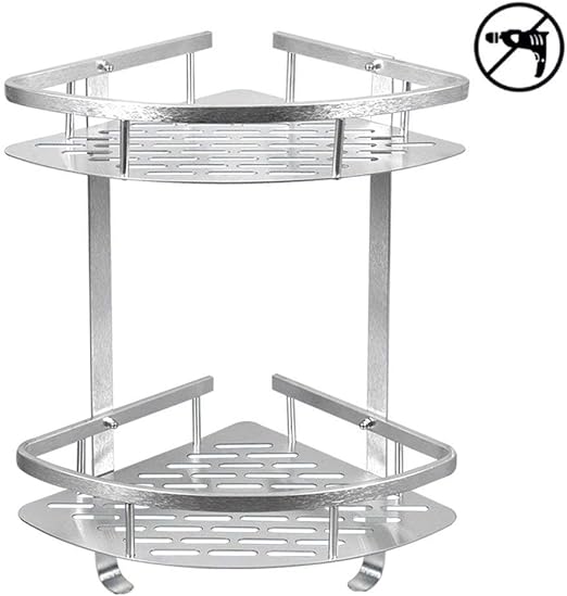 Amazon Com Homee Shower Caddy No Drilling Aluminum Wall Mounted