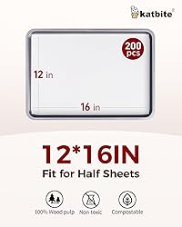 Katbite 200PCS 12x16 In Heavy Duty Flat Parchment