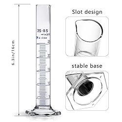 Thick Glass Graduated Cylinder Measuring Liquid Lab