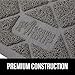 GORILLA GRIP Cat Litter Box Mat, 35x23, Water Resistant, US Designed Kitty Litter Trapping Mats, Easy to Clean, Scatter Control, Less Mess and Clean Floors, Kitten Supplies for Indoor Cats, Beige