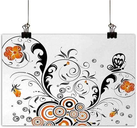 Amazon Anzhutwelve ガーデンアート 壁アート 装飾ポスター 絵画 手描き 牡丹の花 春 自然 新鮮 鮮やかなイラスト 装飾 ホーム デコレーション パープル ホワイト インチx16インチ 35 X31 ウォールステッカー オンライン通販