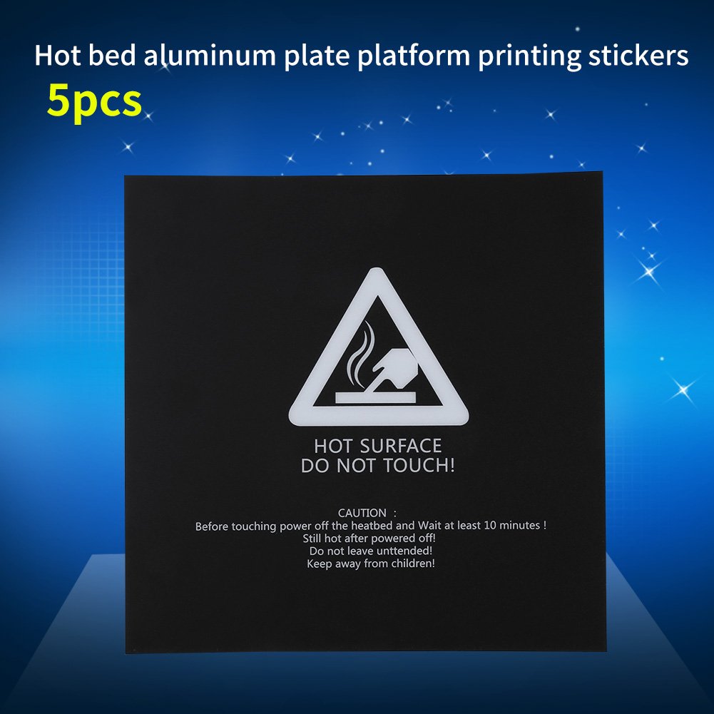 Aramox 5Pcs 220x220mm 3D Printer Parts Heating Bed Board Printing Sticker Adhesive Bed Belt - Image 4