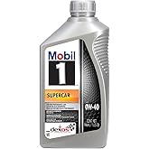 Mobil 1 Supercar Advanced Full Synthetic Motor Oil 0W-40, 6-pack of 1 quarts