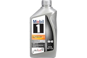 Mobil 1 Supercar Advanced Full Synthetic Motor Oil 0W-40, 6-pack of 1 quarts