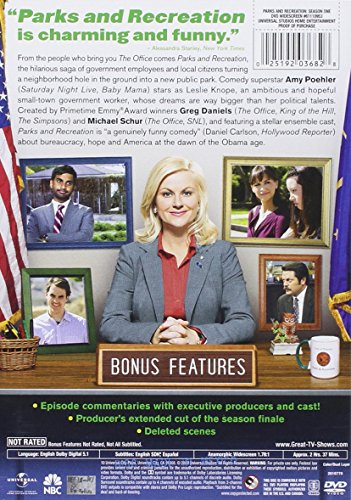 Parks and Recreation Season 1 DVD - Amy Poehler Stars in Hilarious Mockumentary Comedy from The Office Creators