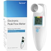 Sonmol Digital Peak Flow Meter PEF FEV1 Tester with Color Indicators | Digital-Grade Precision &bull; Color Indicators &bull; App &amp; Manual Tracking