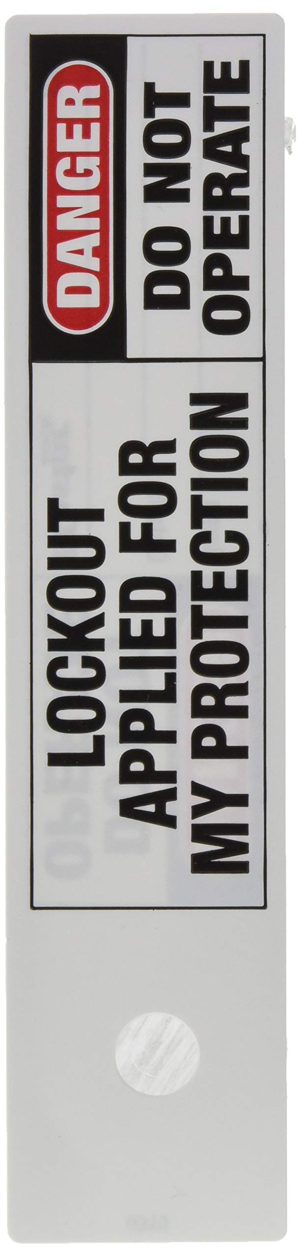 Do not Operate Safety Maintenance tag, UK English